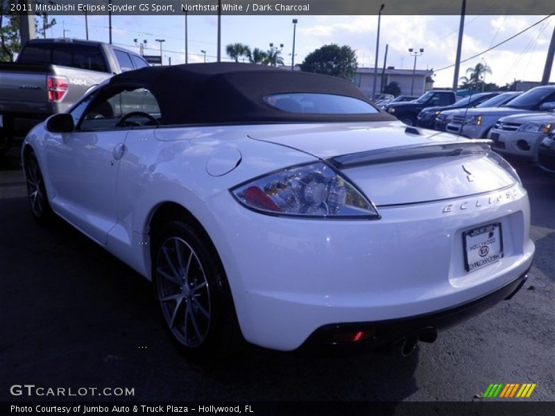 Northstar White / Dark Charcoal 2011 Mitsubishi Eclipse Spyder GS Sport
