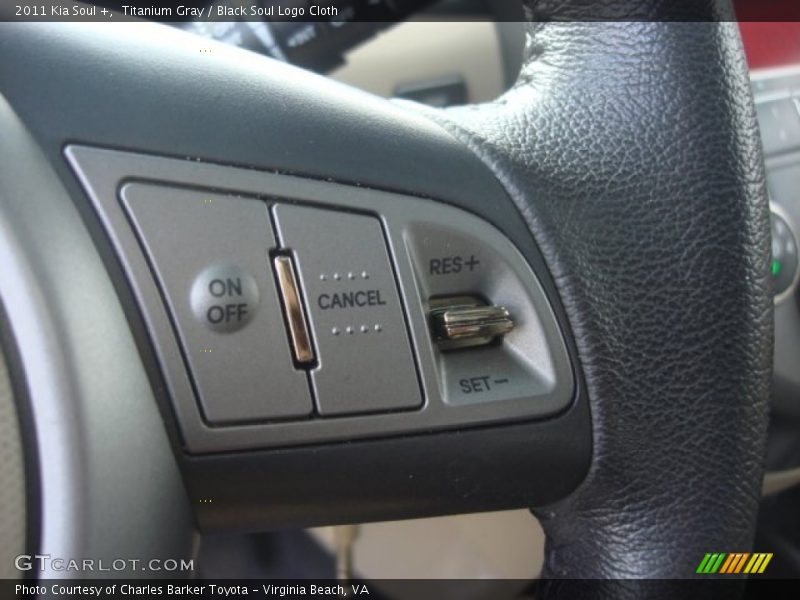 Titanium Gray / Black Soul Logo Cloth 2011 Kia Soul +