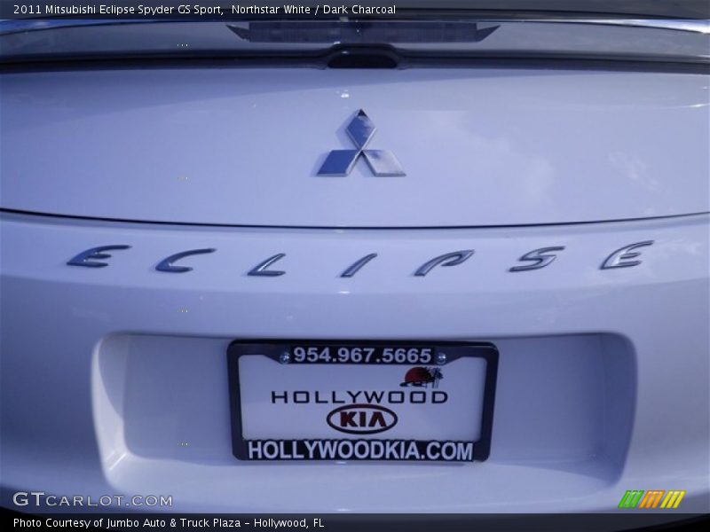 Northstar White / Dark Charcoal 2011 Mitsubishi Eclipse Spyder GS Sport