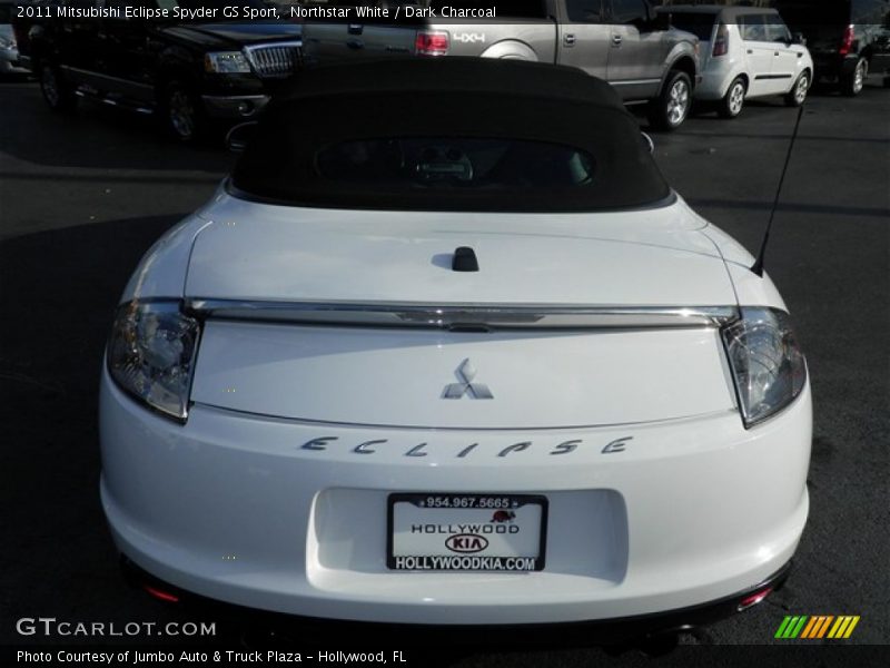 Northstar White / Dark Charcoal 2011 Mitsubishi Eclipse Spyder GS Sport