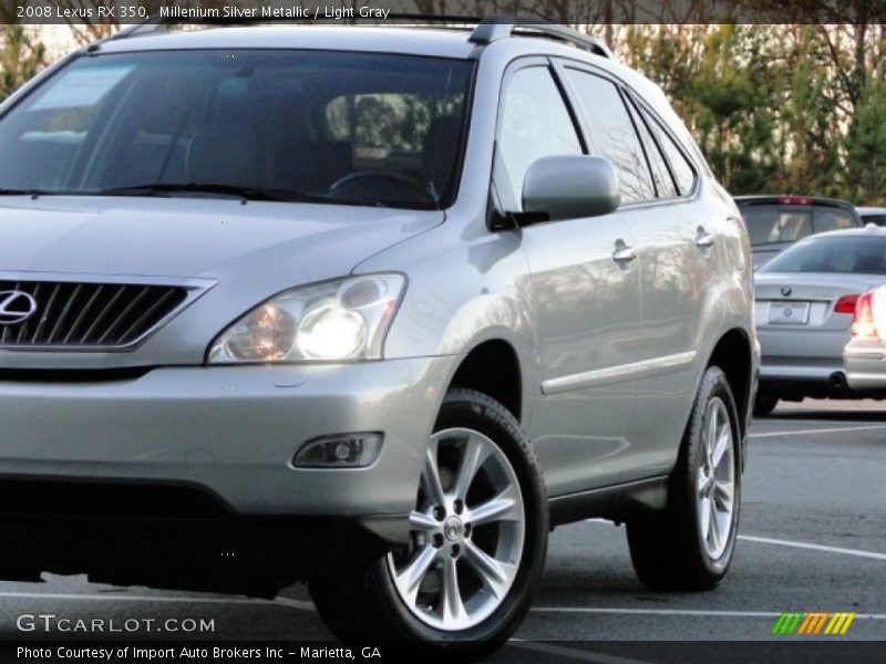 Millenium Silver Metallic / Light Gray 2008 Lexus RX 350