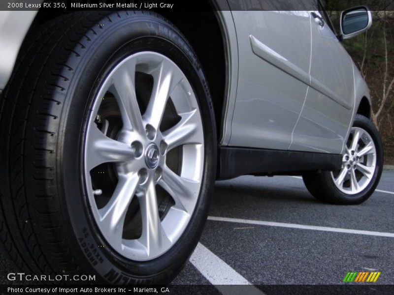 Millenium Silver Metallic / Light Gray 2008 Lexus RX 350