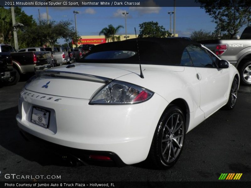Northstar White / Dark Charcoal 2011 Mitsubishi Eclipse Spyder GS Sport