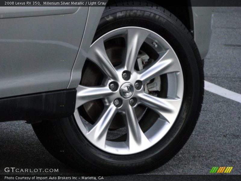 Millenium Silver Metallic / Light Gray 2008 Lexus RX 350