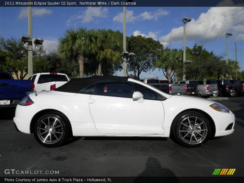 Northstar White / Dark Charcoal 2011 Mitsubishi Eclipse Spyder GS Sport