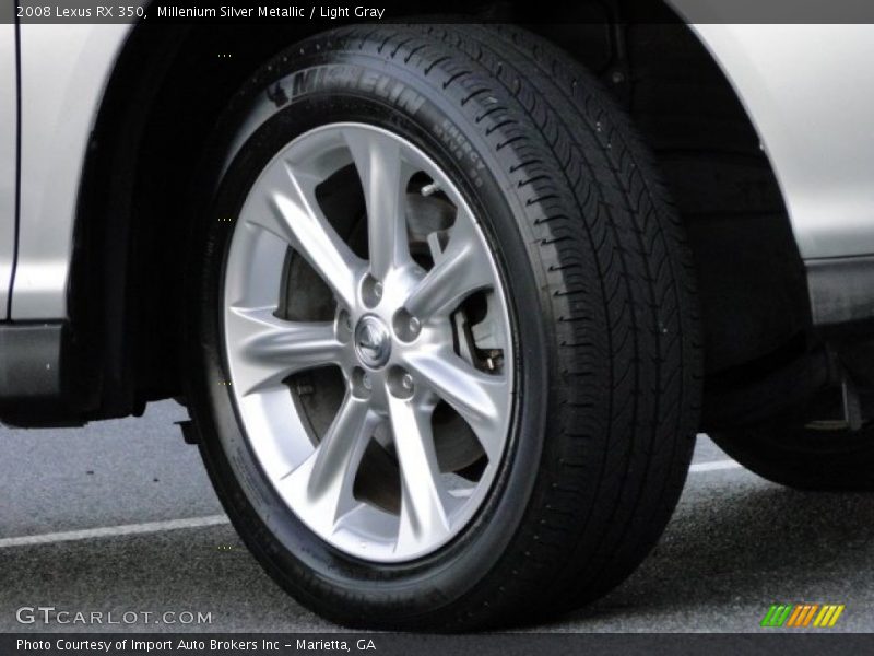 Millenium Silver Metallic / Light Gray 2008 Lexus RX 350