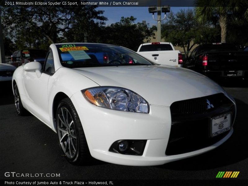 Northstar White / Dark Charcoal 2011 Mitsubishi Eclipse Spyder GS Sport