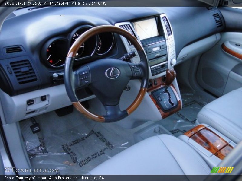 Millenium Silver Metallic / Light Gray 2008 Lexus RX 350