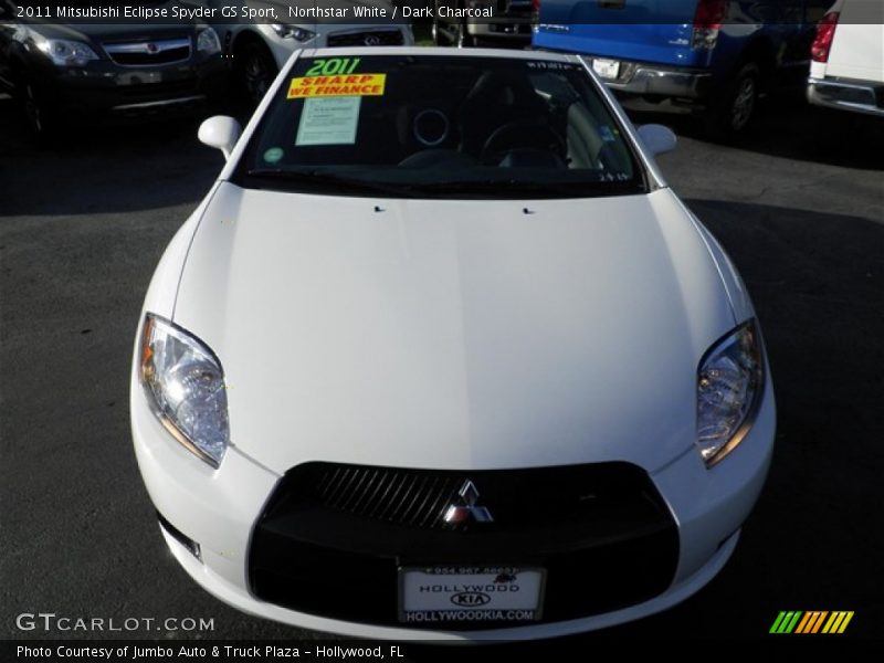 Northstar White / Dark Charcoal 2011 Mitsubishi Eclipse Spyder GS Sport