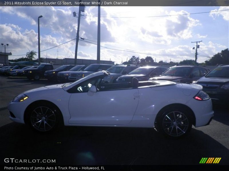 Northstar White / Dark Charcoal 2011 Mitsubishi Eclipse Spyder GS Sport