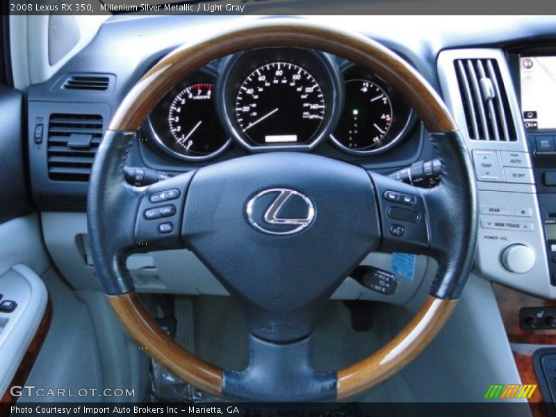 Millenium Silver Metallic / Light Gray 2008 Lexus RX 350