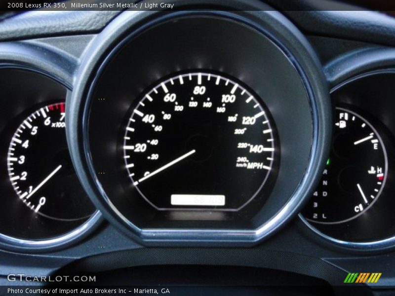 Millenium Silver Metallic / Light Gray 2008 Lexus RX 350