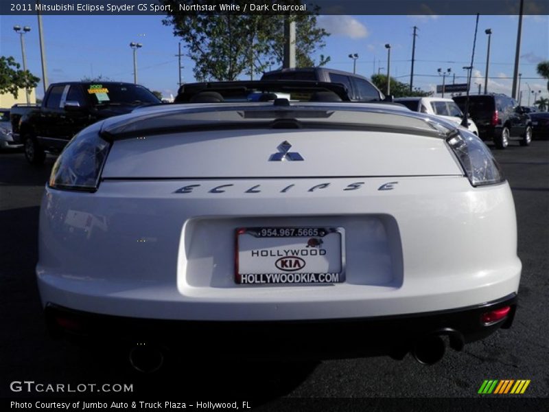 Northstar White / Dark Charcoal 2011 Mitsubishi Eclipse Spyder GS Sport