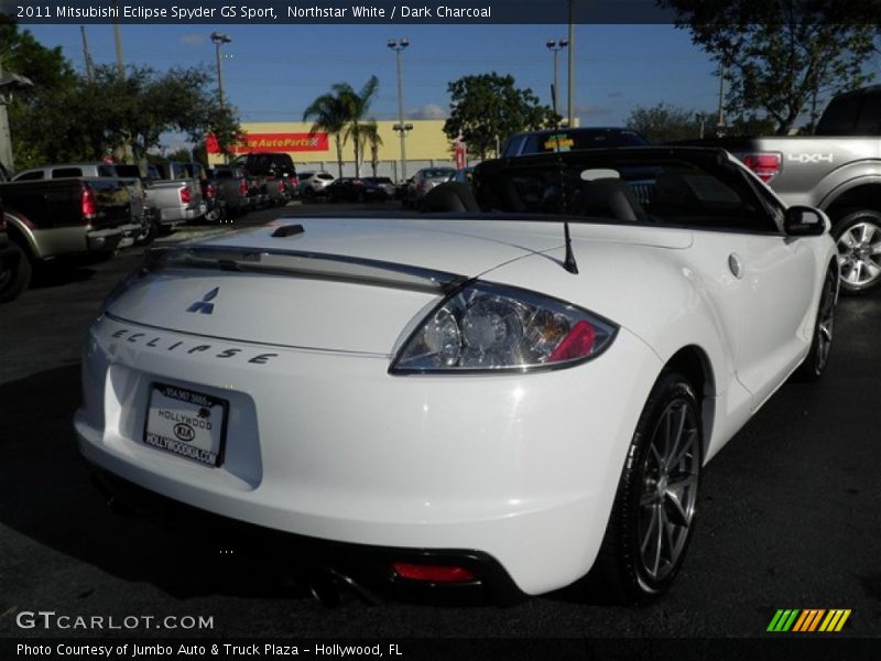 Northstar White / Dark Charcoal 2011 Mitsubishi Eclipse Spyder GS Sport