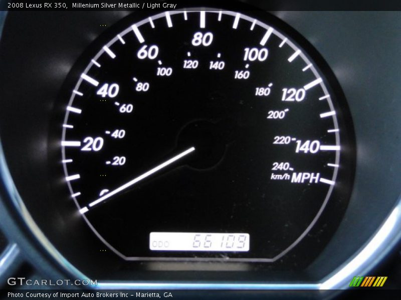 Millenium Silver Metallic / Light Gray 2008 Lexus RX 350