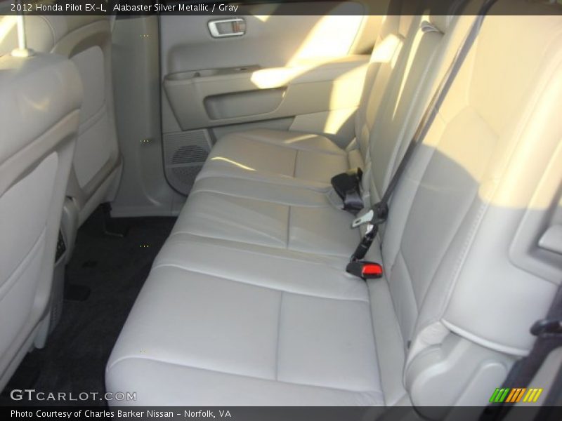Alabaster Silver Metallic / Gray 2012 Honda Pilot EX-L