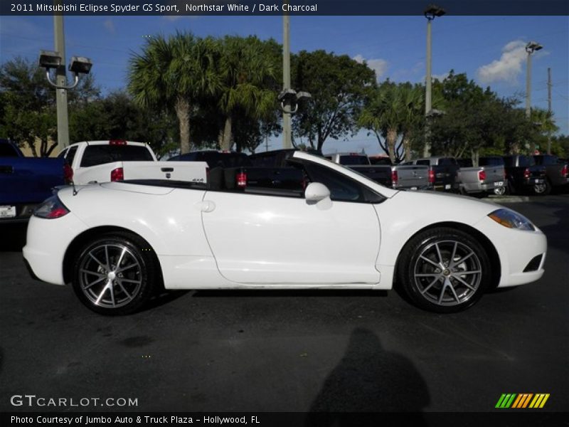 Northstar White / Dark Charcoal 2011 Mitsubishi Eclipse Spyder GS Sport
