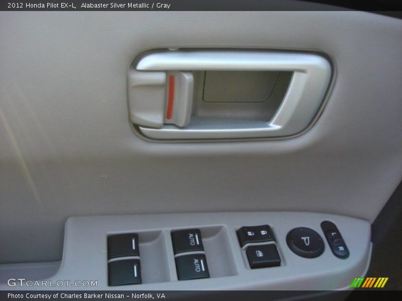 Alabaster Silver Metallic / Gray 2012 Honda Pilot EX-L
