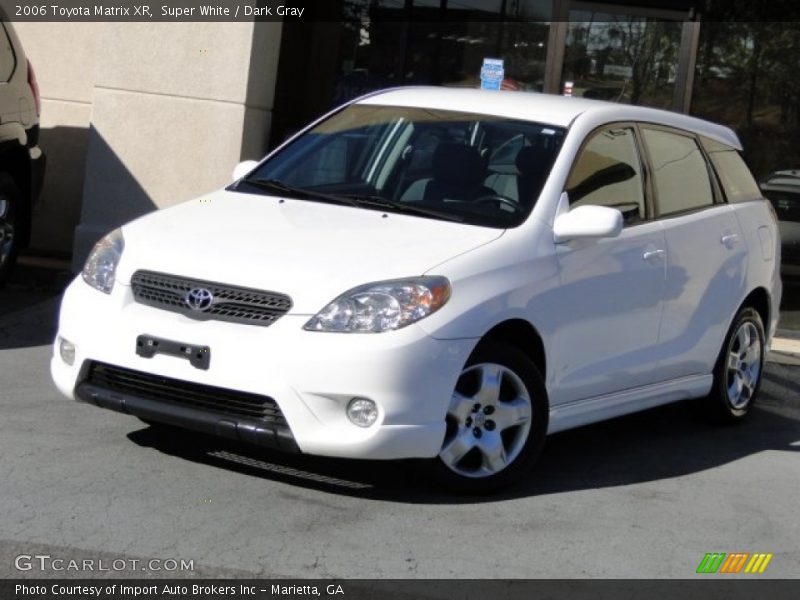 Super White / Dark Gray 2006 Toyota Matrix XR