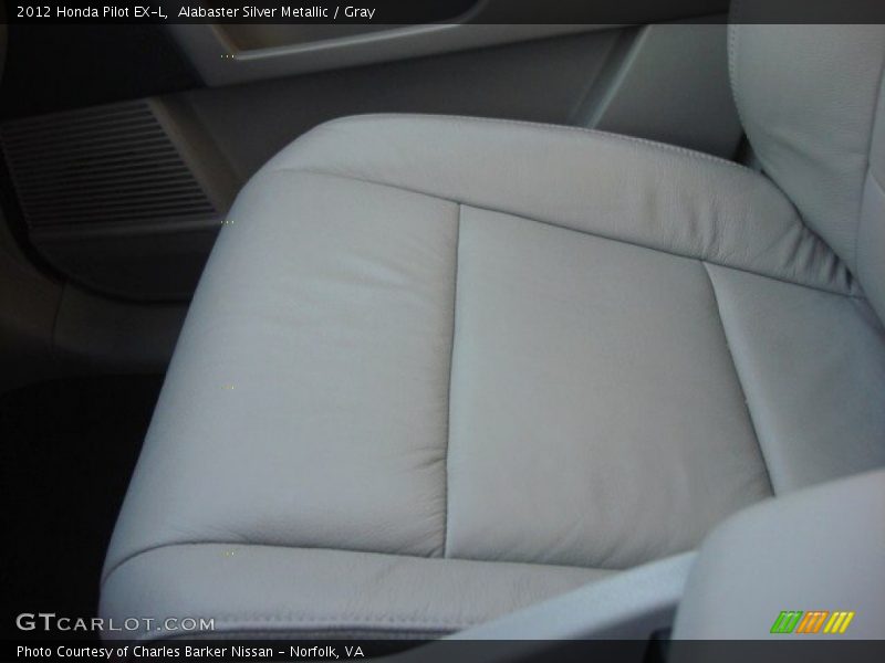 Alabaster Silver Metallic / Gray 2012 Honda Pilot EX-L