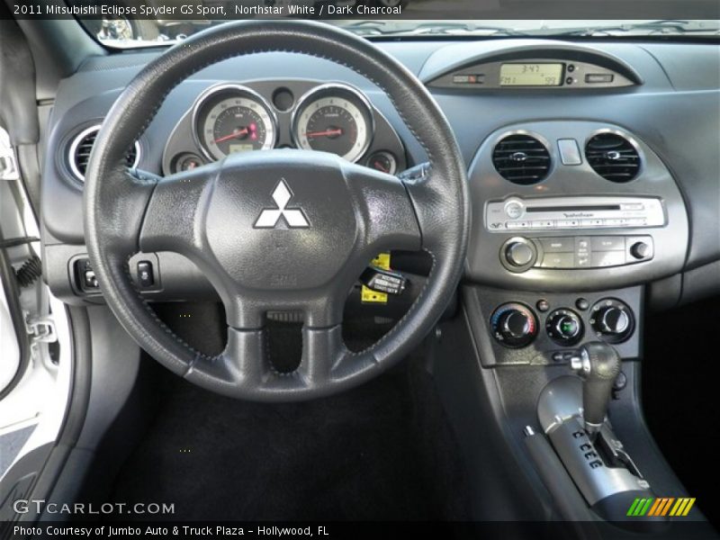 Northstar White / Dark Charcoal 2011 Mitsubishi Eclipse Spyder GS Sport