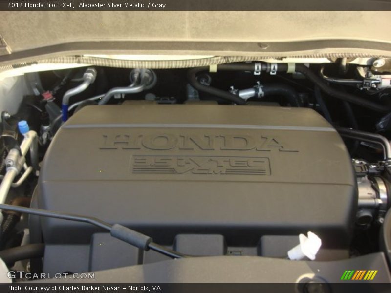 Alabaster Silver Metallic / Gray 2012 Honda Pilot EX-L