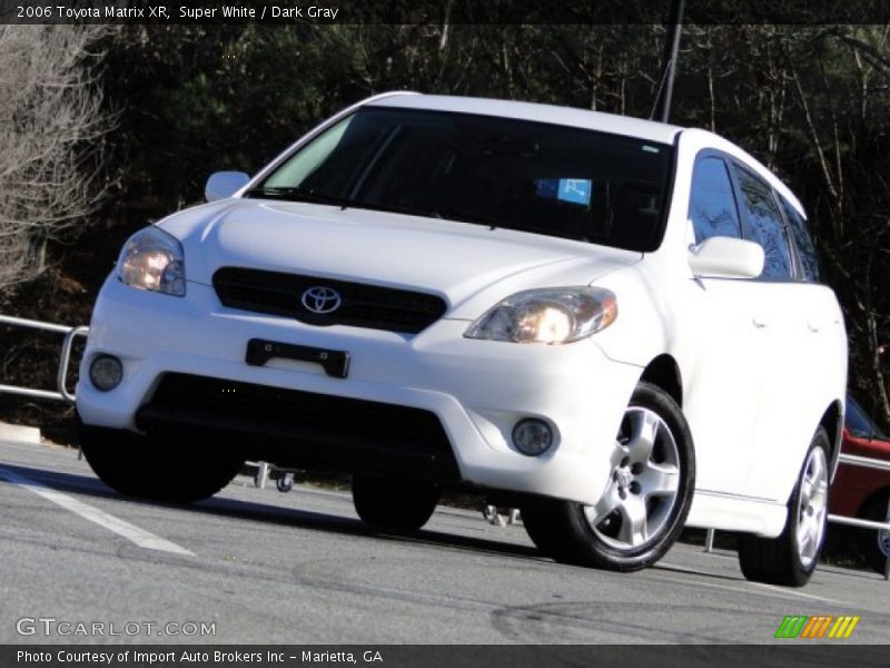 Super White / Dark Gray 2006 Toyota Matrix XR