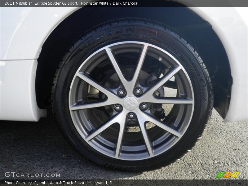 Northstar White / Dark Charcoal 2011 Mitsubishi Eclipse Spyder GS Sport