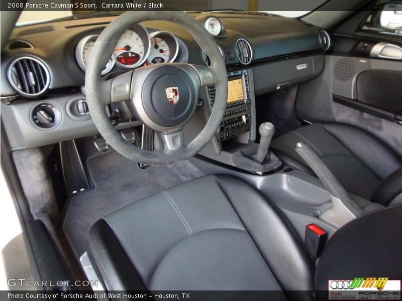 Carrara White / Black 2008 Porsche Cayman S Sport