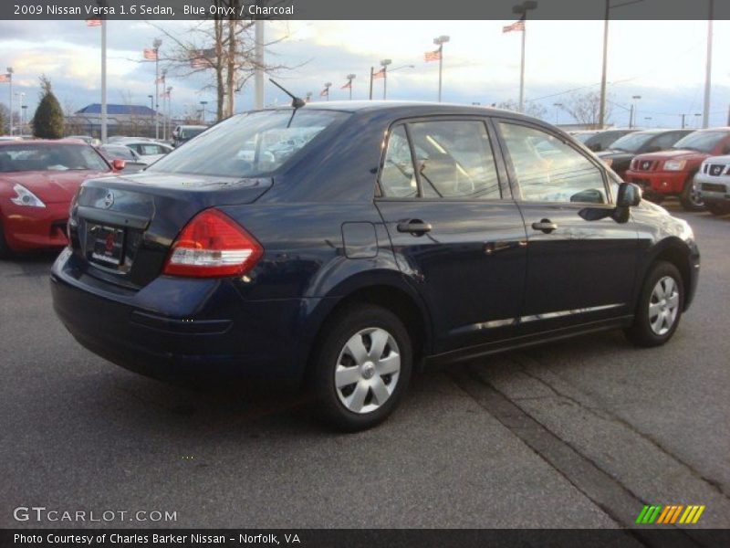 Blue Onyx / Charcoal 2009 Nissan Versa 1.6 Sedan