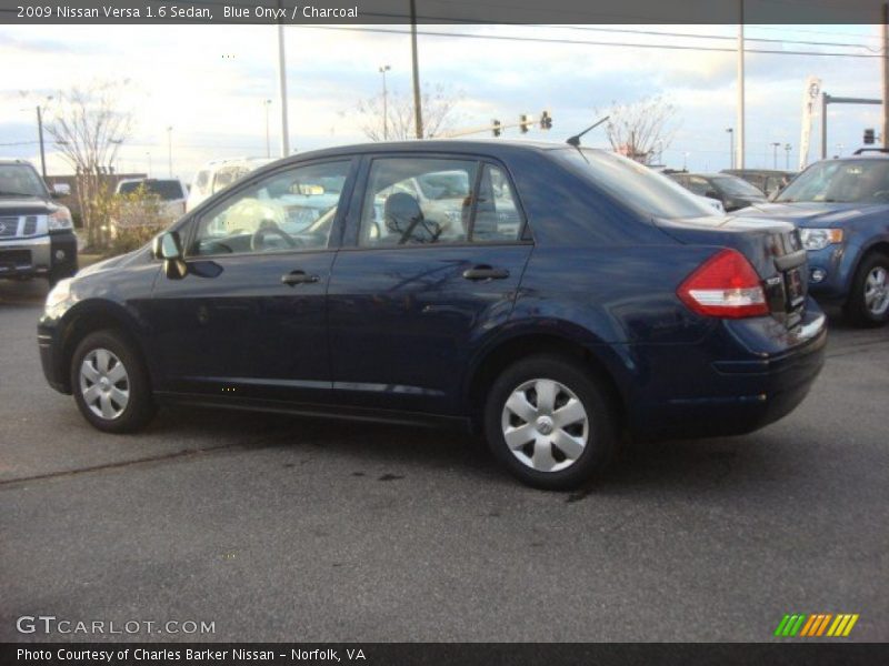 Blue Onyx / Charcoal 2009 Nissan Versa 1.6 Sedan