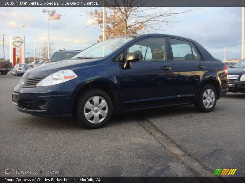 Blue Onyx / Charcoal 2009 Nissan Versa 1.6 Sedan
