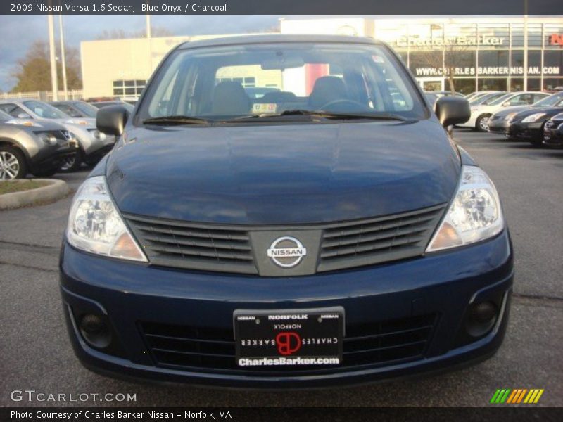 Blue Onyx / Charcoal 2009 Nissan Versa 1.6 Sedan