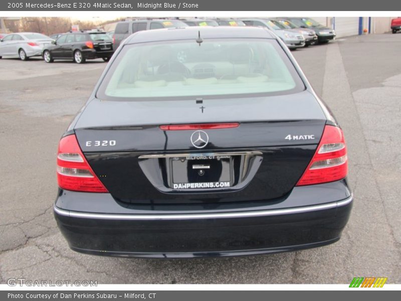 Midnight Blue / Stone 2005 Mercedes-Benz E 320 4Matic Sedan