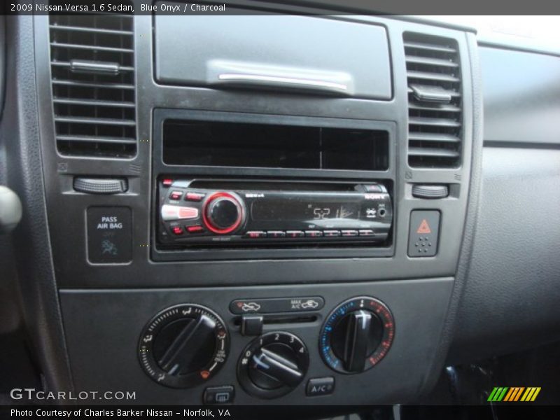 Blue Onyx / Charcoal 2009 Nissan Versa 1.6 Sedan