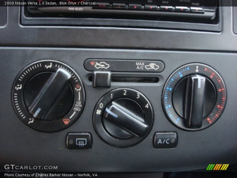 Blue Onyx / Charcoal 2009 Nissan Versa 1.6 Sedan
