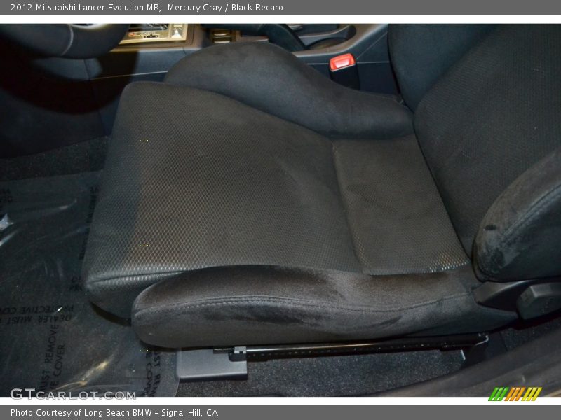 Mercury Gray / Black Recaro 2012 Mitsubishi Lancer Evolution MR