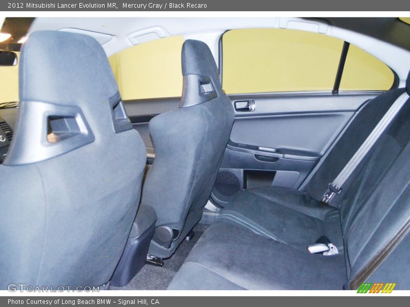 Mercury Gray / Black Recaro 2012 Mitsubishi Lancer Evolution MR