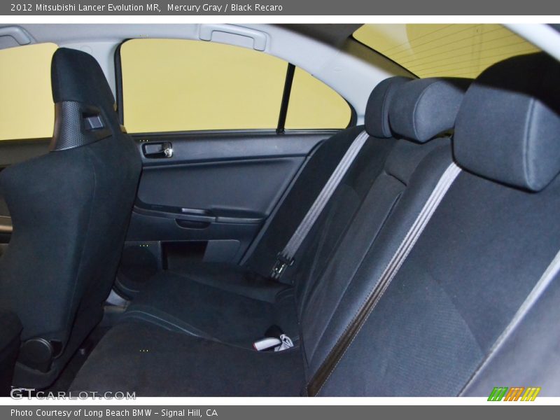 Mercury Gray / Black Recaro 2012 Mitsubishi Lancer Evolution MR