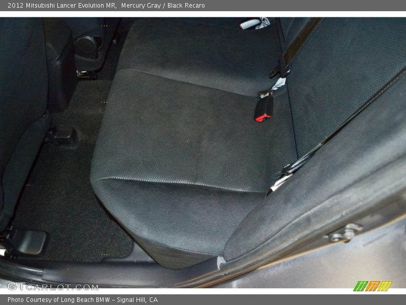 Mercury Gray / Black Recaro 2012 Mitsubishi Lancer Evolution MR