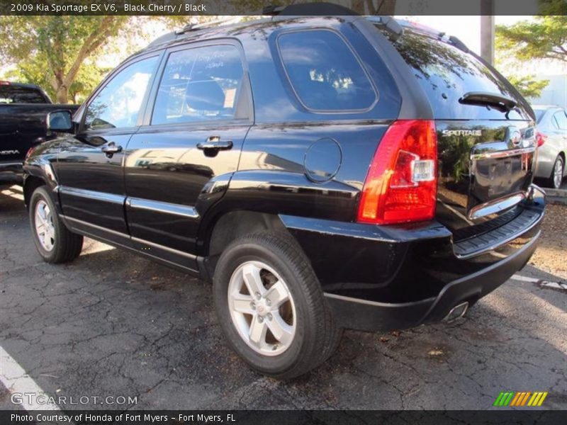 Black Cherry / Black 2009 Kia Sportage EX V6