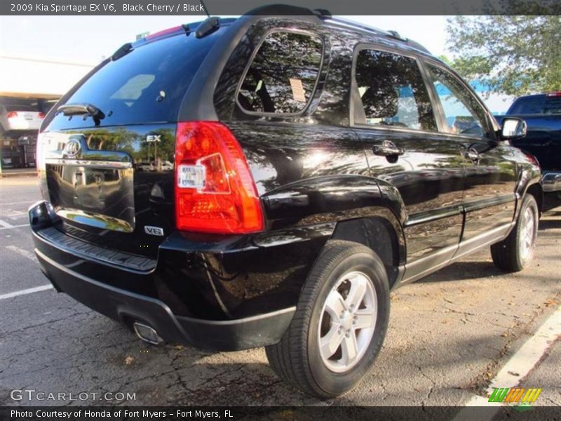 Black Cherry / Black 2009 Kia Sportage EX V6