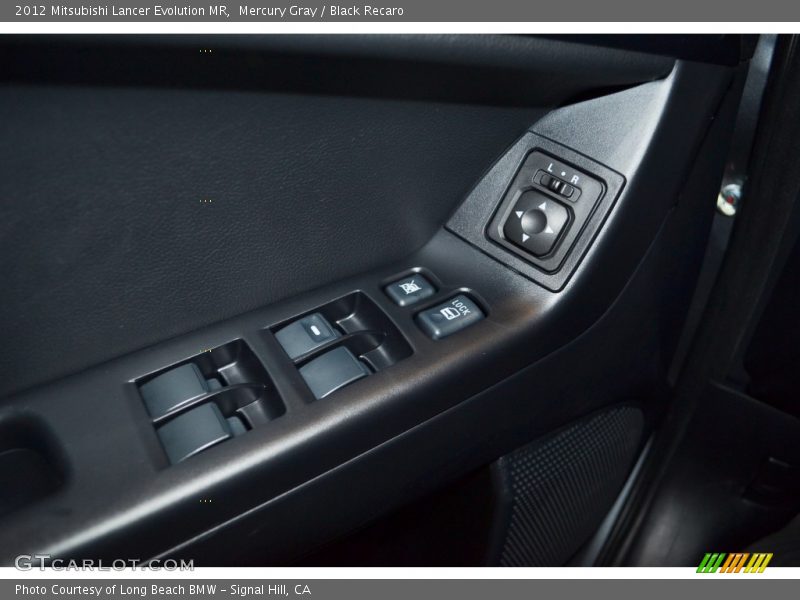 Mercury Gray / Black Recaro 2012 Mitsubishi Lancer Evolution MR