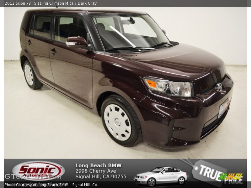 Sizzling Crimson Mica / Dark Gray 2012 Scion xB