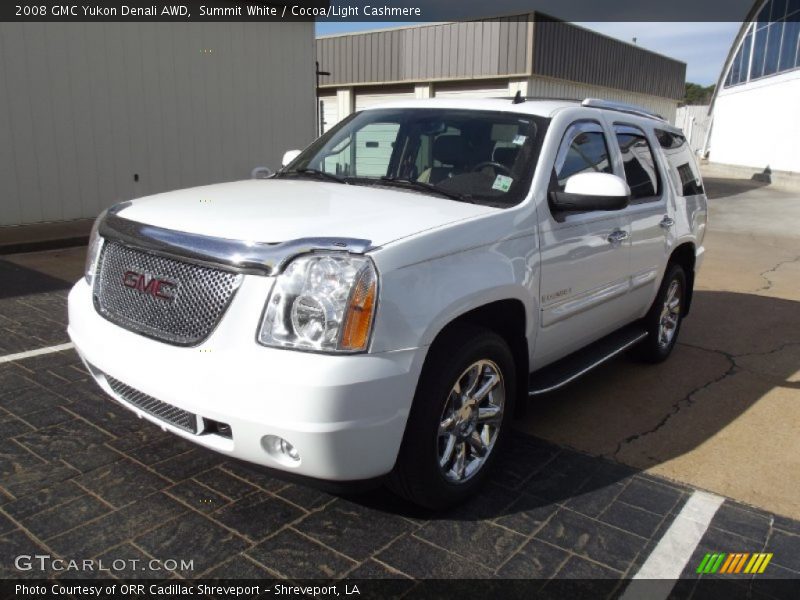 Summit White / Cocoa/Light Cashmere 2008 GMC Yukon Denali AWD