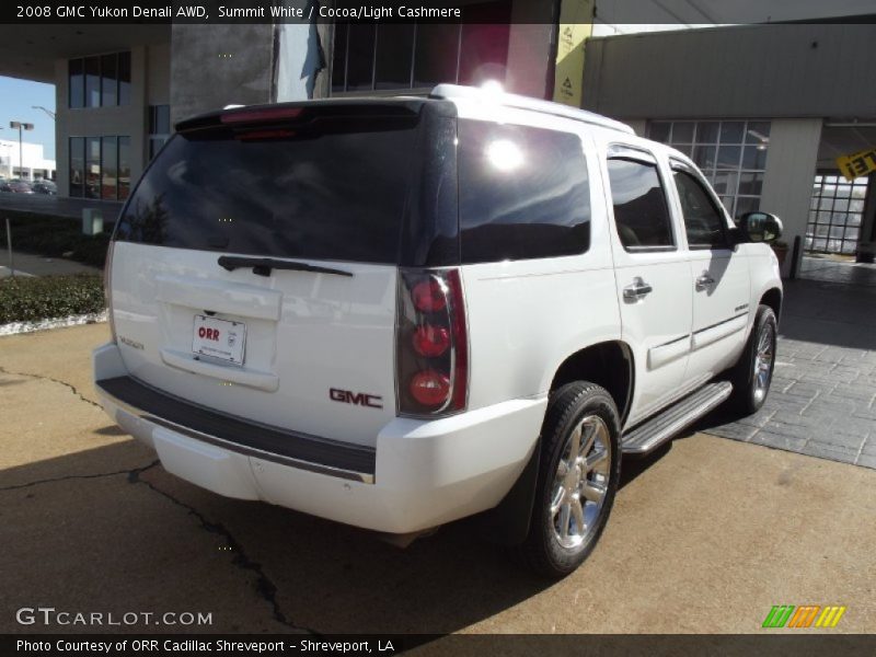 Summit White / Cocoa/Light Cashmere 2008 GMC Yukon Denali AWD