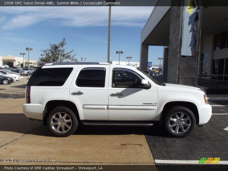 Summit White / Cocoa/Light Cashmere 2008 GMC Yukon Denali AWD