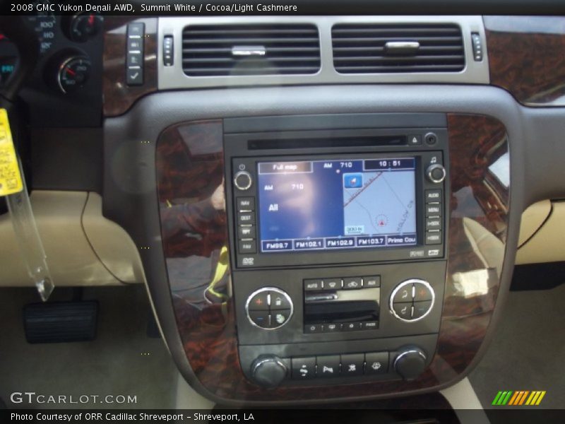 Summit White / Cocoa/Light Cashmere 2008 GMC Yukon Denali AWD
