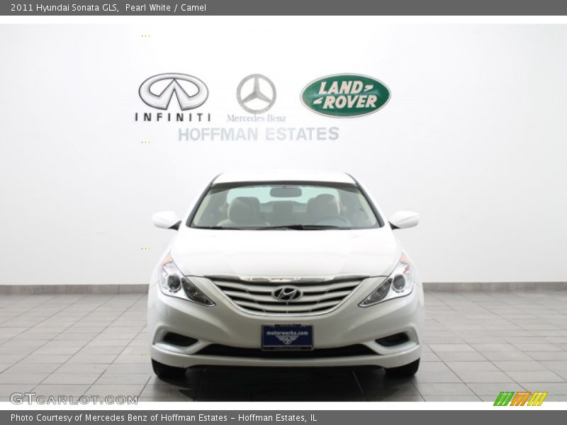 Pearl White / Camel 2011 Hyundai Sonata GLS