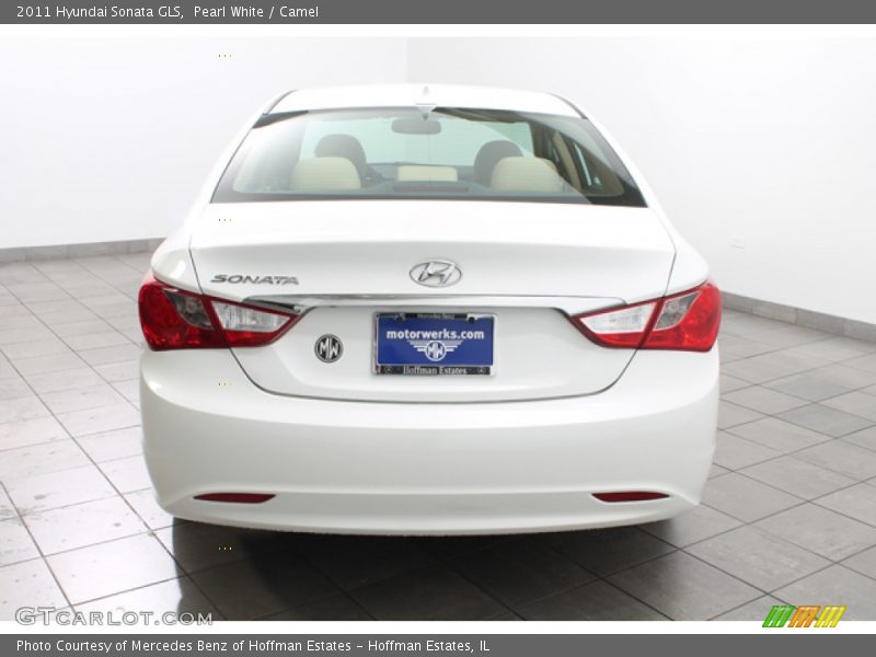 Pearl White / Camel 2011 Hyundai Sonata GLS